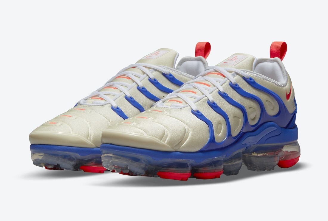 Women Nike Air VaporMax Plus Grey Blue Red Shoes